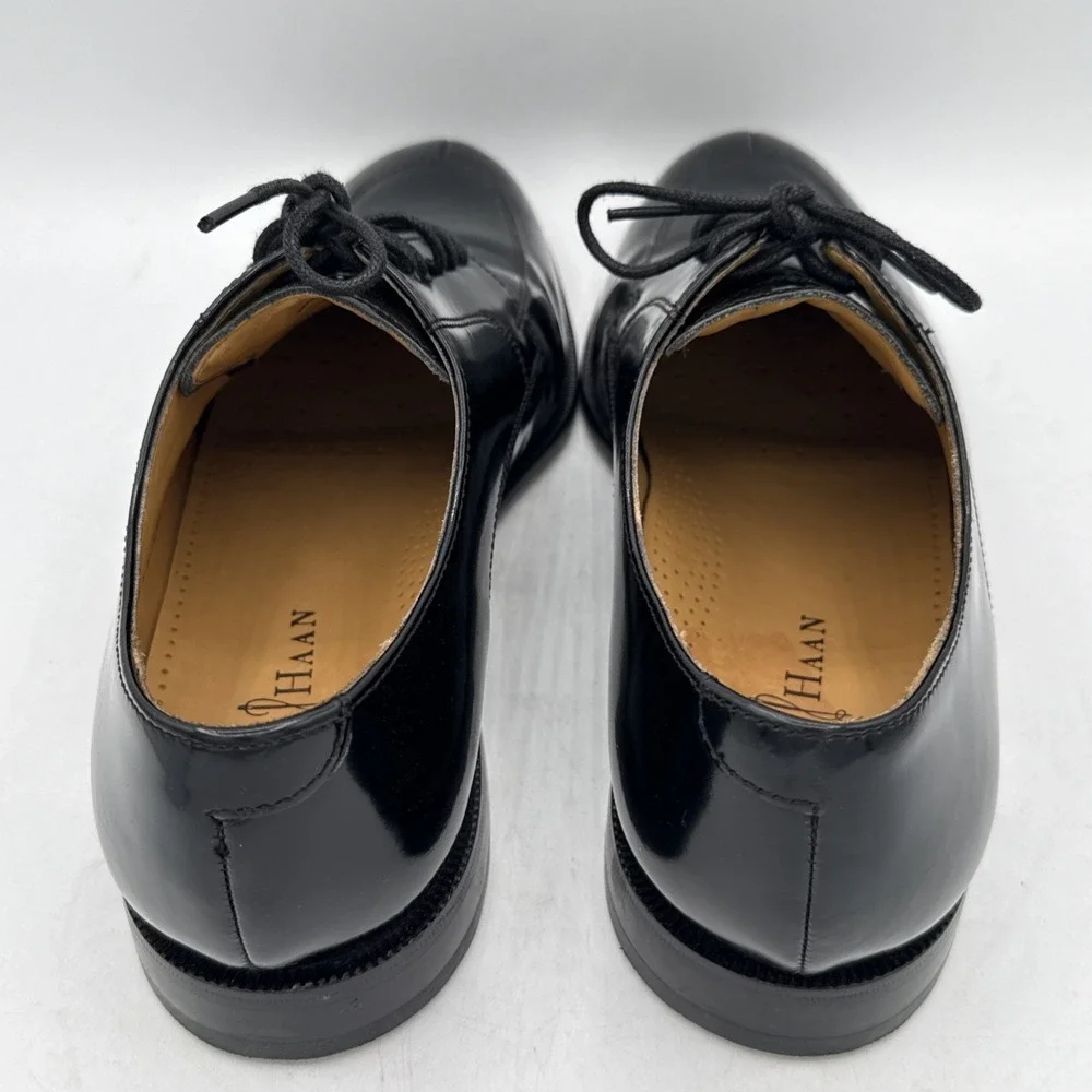 Cole Haan Black Lace Ups‎ Dress Shoes Size 8M Pre-owned Air Insoles